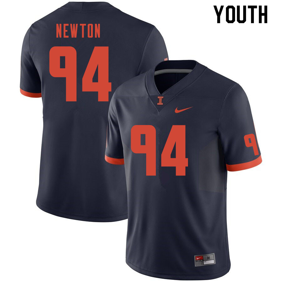 Youth #94 Jer'Zhan Newton Illinois Fighting Illini College Football Jerseys Sale-Navy